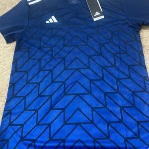 adidas Women’s Aeroready Team Icon 23 Jersey Navy and Royal Blue
